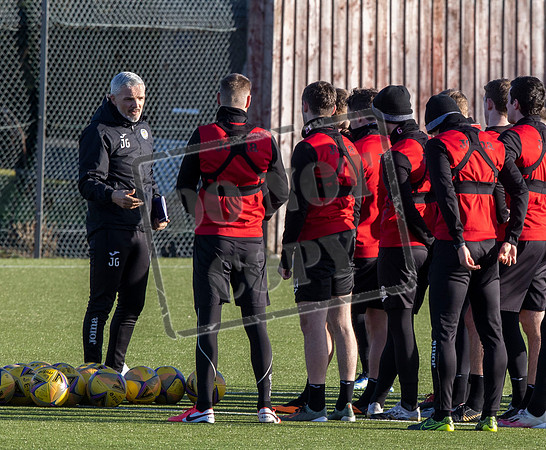 St Mirren training ahead of cup semi final