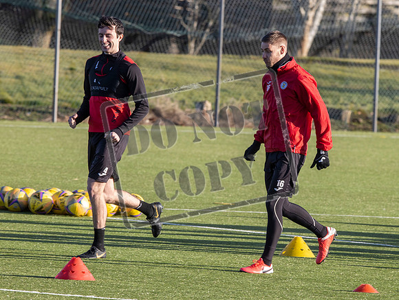 St Mirren training ahead of cup semi final