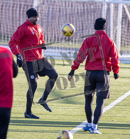 St Mirren training ahead of cup semi final