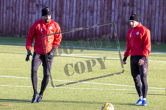 St Mirren training ahead of cup semi final