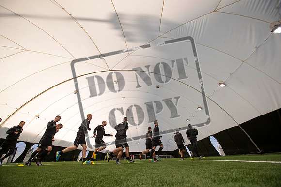 St Mirren training under the Dome
