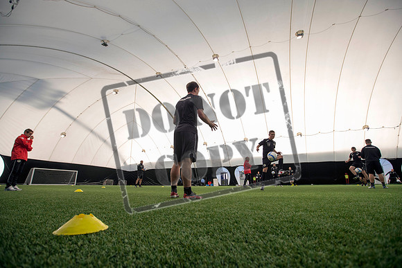 St Mirren training under the Dome