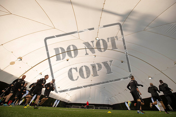 St Mirren training under the Dome