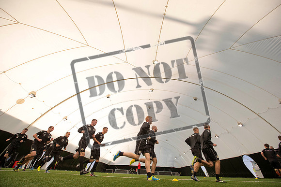 St Mirren training under the Dome