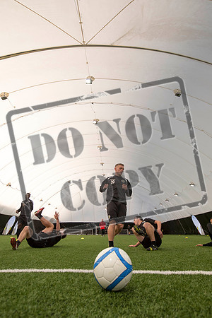 St Mirren training under the Dome