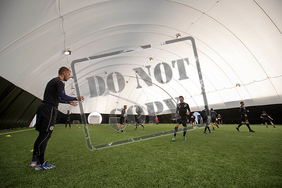 St Mirren training under the Dome