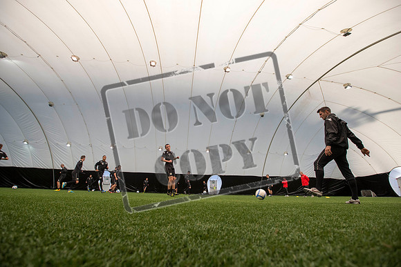 St Mirren training under the Dome