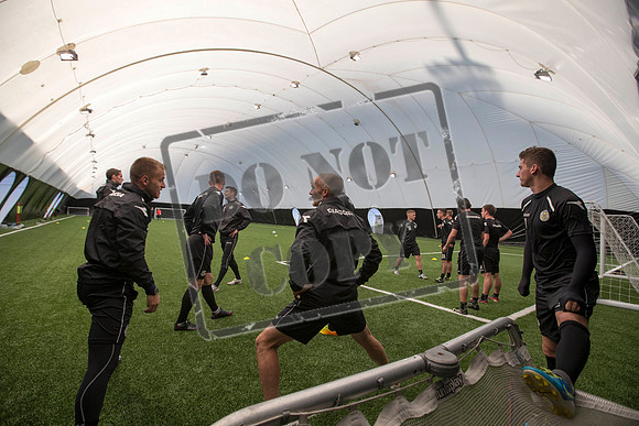 St Mirren training under the Dome