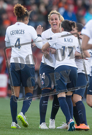 Soccer - UEFA Women's Champions League - Quarter Final - Glasgow City v Paris St Germain - Excelsior Stadium
