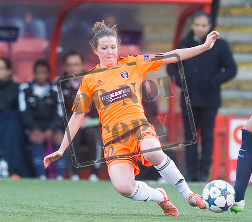 Soccer - UEFA Women's Champions League - Quarter Final - Glasgow City v Paris St Germain - Excelsior Stadium