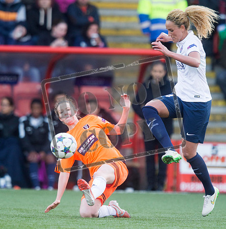 Soccer - UEFA Women's Champions League - Quarter Final - Glasgow City v Paris St Germain - Excelsior Stadium