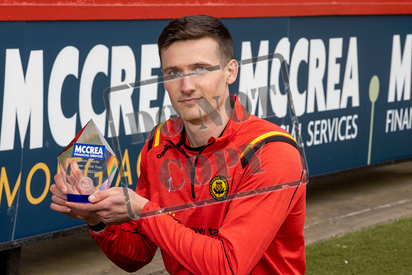 McCrea FS, Partick Thistle player of the year