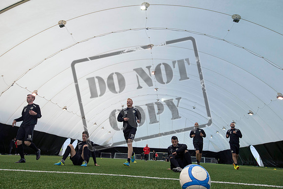 St Mirren training under the Dome