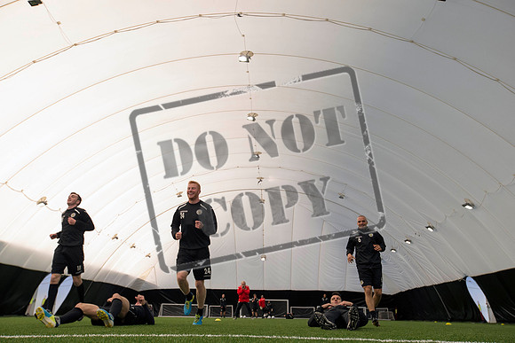 St Mirren training under the Dome