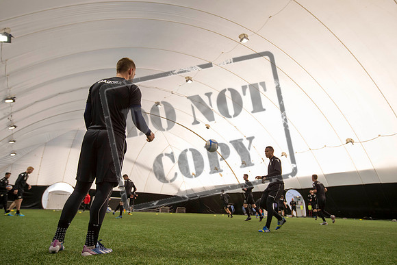 St Mirren training under the Dome