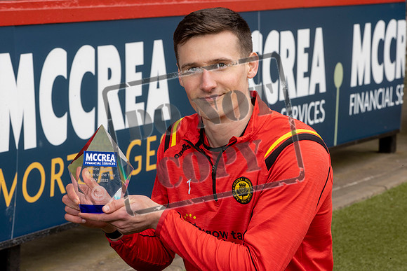 McCrea FS, Partick Thistle player of the year
